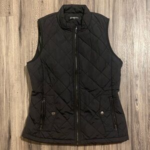 Quilted Black Women's Vest